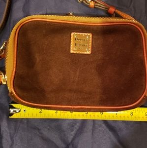 Dooney & Bourke brow suede double zip purse